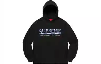 Supreme SS21 Week 17 Denim Logo Hooded Sweatshirt