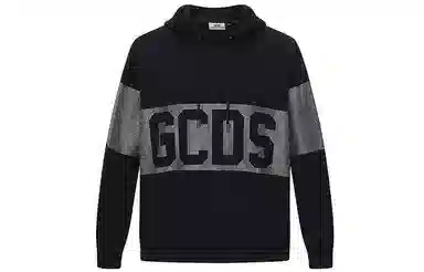 GCDS Classic Logo Hoodie Black