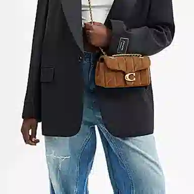 COACH Tabby 20 Brass拼雪松色