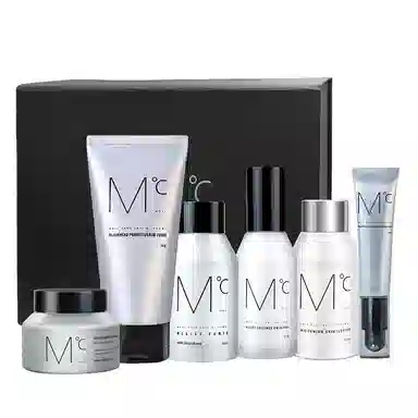 蒙度士 深层清洁美白男士肤套装 补水保湿控油去黑头淡化黑眼圈 六件套