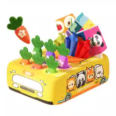 益米 撕不烂布书拔萝卜抽纸 玩具