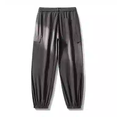 敦煌博物馆 美式复古纯色简约多口袋宽松束脚户外机能伞兵休闲工装裤 男女同款