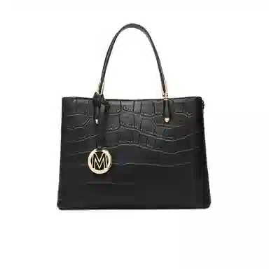 稻草人 高级感百搭通勤 聚氨酯革 手提包 女款 黑色/杏色