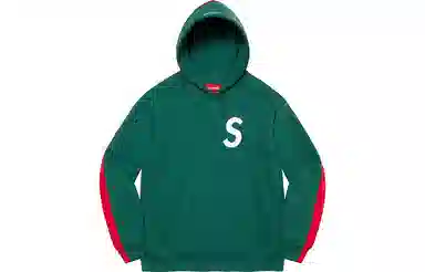 Supreme S Logo Split Hooded Sweatshirt