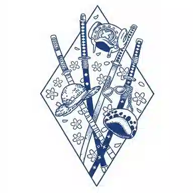 饰田  世界探索者草本纹身贴 防水防汗不反光手臂胸前小腿小众男女