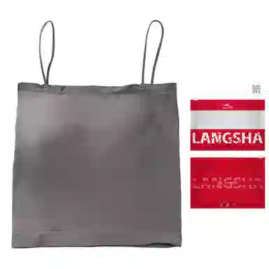 浪莎 一字肩纯色薄款防走光内搭带胸垫裹胸舒适无钢圈上托侧收防下垂美背吊带背心一体无痕文胸 女款