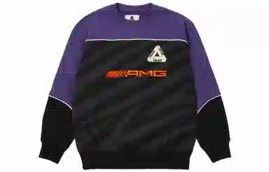 PALACE x AMG Technical Crew Black