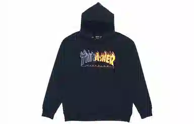 Thrasher Yin Yang Flame Hoodie Black
