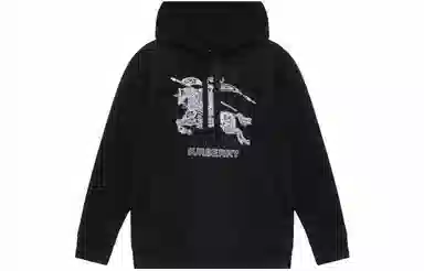 Burberry SS23 Logo Embroidery Sweatshirt Black