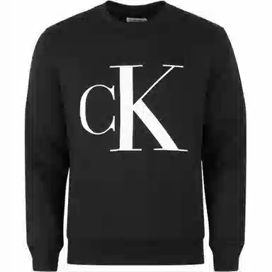 Calvin Klein Logo Crewneck Sweatshirt Black