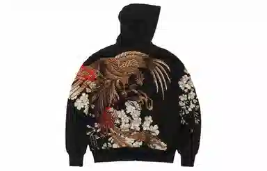 Sanshengliubu Heavy Embroidery Zipper Hoodie