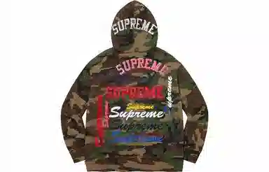Supreme FW21 Week 1 Multi Logo Hooded Sweatshirt