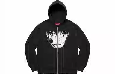 Supreme x The Crow Zip Up Hooded Sweatshirt