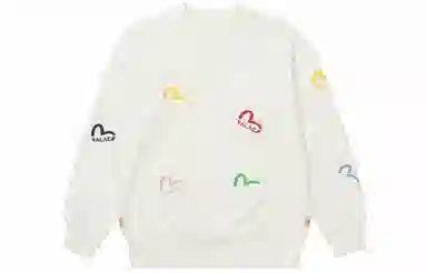 PALACE x EVISU FW21 Multi Pocket Crew Egret Logo