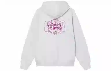 Stussy FW21 Positive Vibrations Embroidered Hoodie Logo
