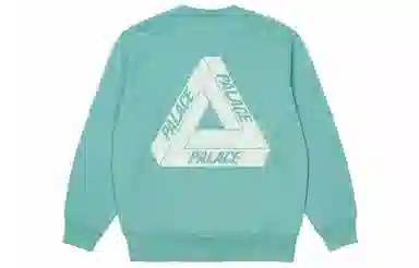 PALACE FW21 Slub Crew Green Logo