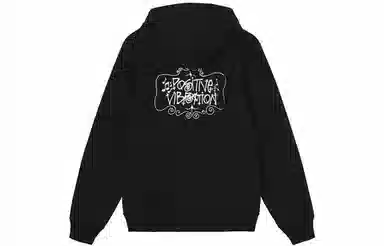Stussy FW21 Positive Vibrations Embroidered Hoodie Logo