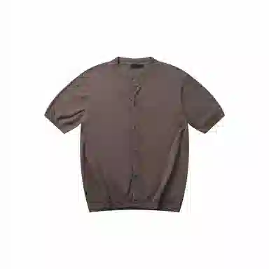 SHANTREE Summer Retro Crewneck Tee Khaki