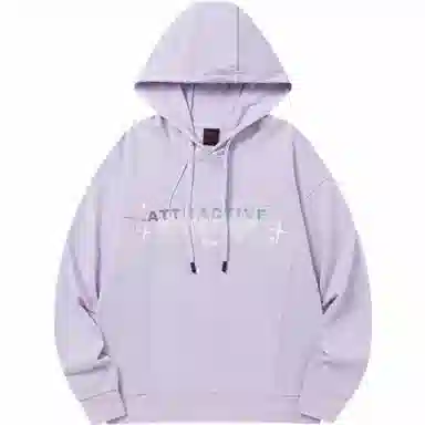 匹克时尚系列 连帽休闲百搭简约纯色 运动卫衣 女款 净紫色