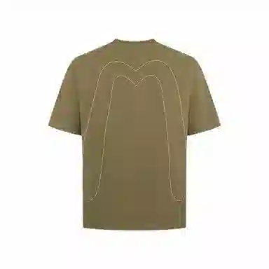 EVISU Big M Embroidered Tee Military Green