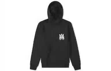 AMIRI Letter Print Hoodie Black