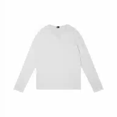 ONE UP V-Neck Waffle Long Sleeve Tee