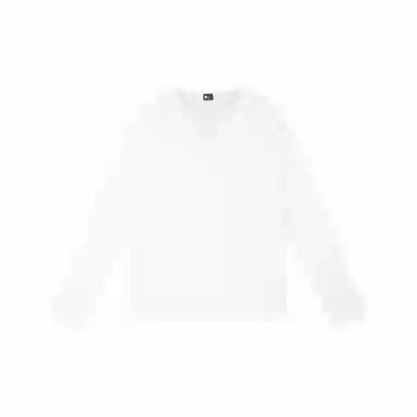 ONE UP V-Neck Waffle Long Sleeve Tee
