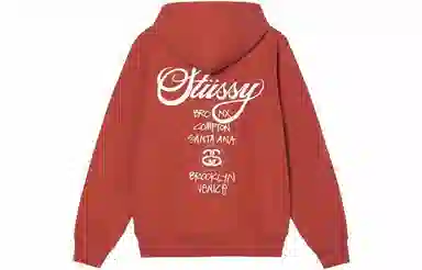 Stussy World Tour Hoodie Logo