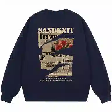 SandKnit Retro Rose Series Sweatshirt