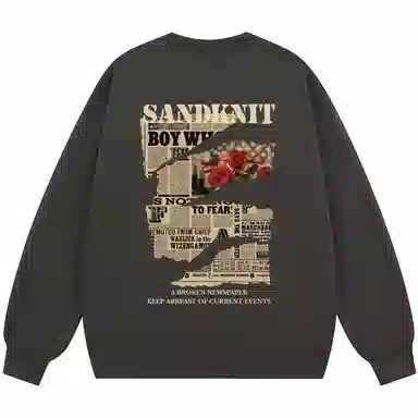 SandKnit Retro Rose Series Sweatshirt