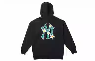New Era MLB Yankees Floral Logo Hoodie Black