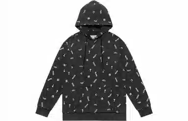 CLOT x GUESS Logo Hoodie Black