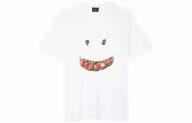 Paul Smith SS24 Graphic Crewneck T-Shirt White