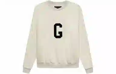 Fear of God FW21 G Crewneck Sweatshirt Cream Heather