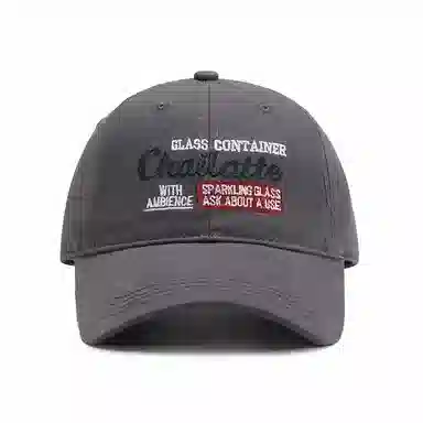 【刺绣字母 户外通勤ins】 攸委 大头围显脸小鸭舌帽春夏季防晒遮阳帽 棉 透气百搭时尚软顶中性款弯檐帽子 男女同款情侣款