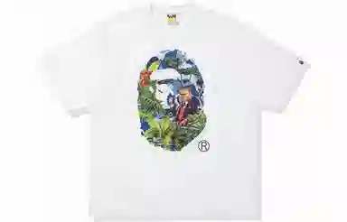A BATHING APE x MONKEY 47 Head Tee GreenT