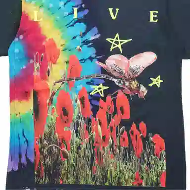 Travis Scott Cactus Jack Tie-Dye Tee Blue