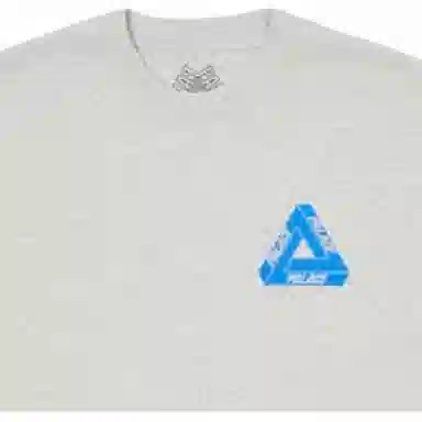 PALACE SS23 Tri-Twister T-Shirt Grey Marl LogoT