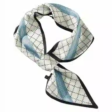 上海故事 懒人必备四季时尚百搭布扣小长条外搭气质尖角 丝巾 女款