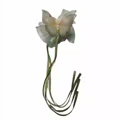 丹琴 新中式国风马尾夹超仙飘带蝴蝶抓夹旗袍古风发饰后脑勺头饰 亚克力 发夹 女款