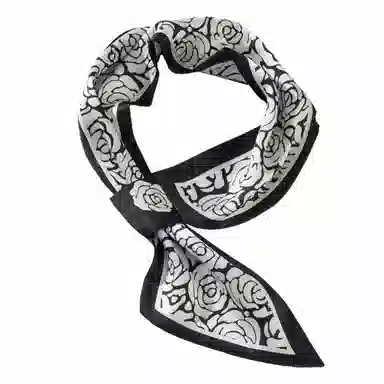 上海故事 懒人必备四季时尚百搭布扣小长条外搭气质尖角 丝巾 女款