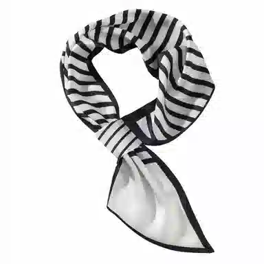 上海故事 懒人必备四季时尚百搭布扣小长条外搭气质尖角 丝巾 女款