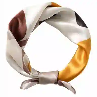 恒源祥 时尚真丝缎面小方巾顺滑丝质光感桑蚕丝围巾百搭优雅 丝巾 女款