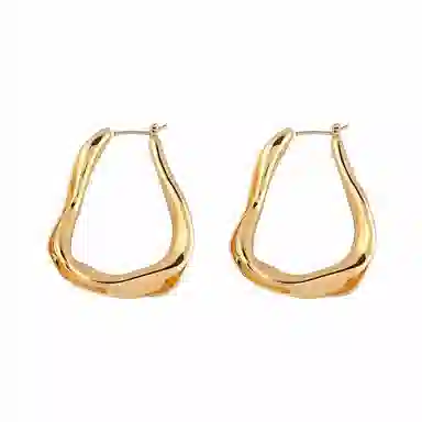 韵系 独特不规则 铜镀金 耳环 女款