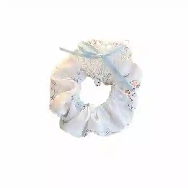 水中玉 蝴蝶结大肠发圈可爱甜美高弹力扎头皮筋高级感夏日发绳头饰 布艺 头绳 女款