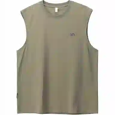 格蓝鹿 薄款宽松圆领背心 男款