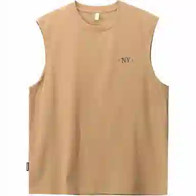 格蓝鹿 薄款宽松圆领背心 男款