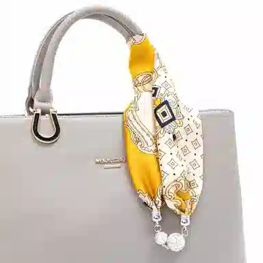 上海故事 百搭时尚磁扣气质多用吊坠锁骨链小领巾  丝巾 女款