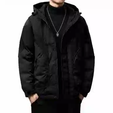 贵色 连帽宽松落肩袖棉服 男款