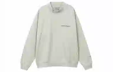 Fear of God Essentials FW21 Mock Neck Sweatshirt GreenConcrete Logo